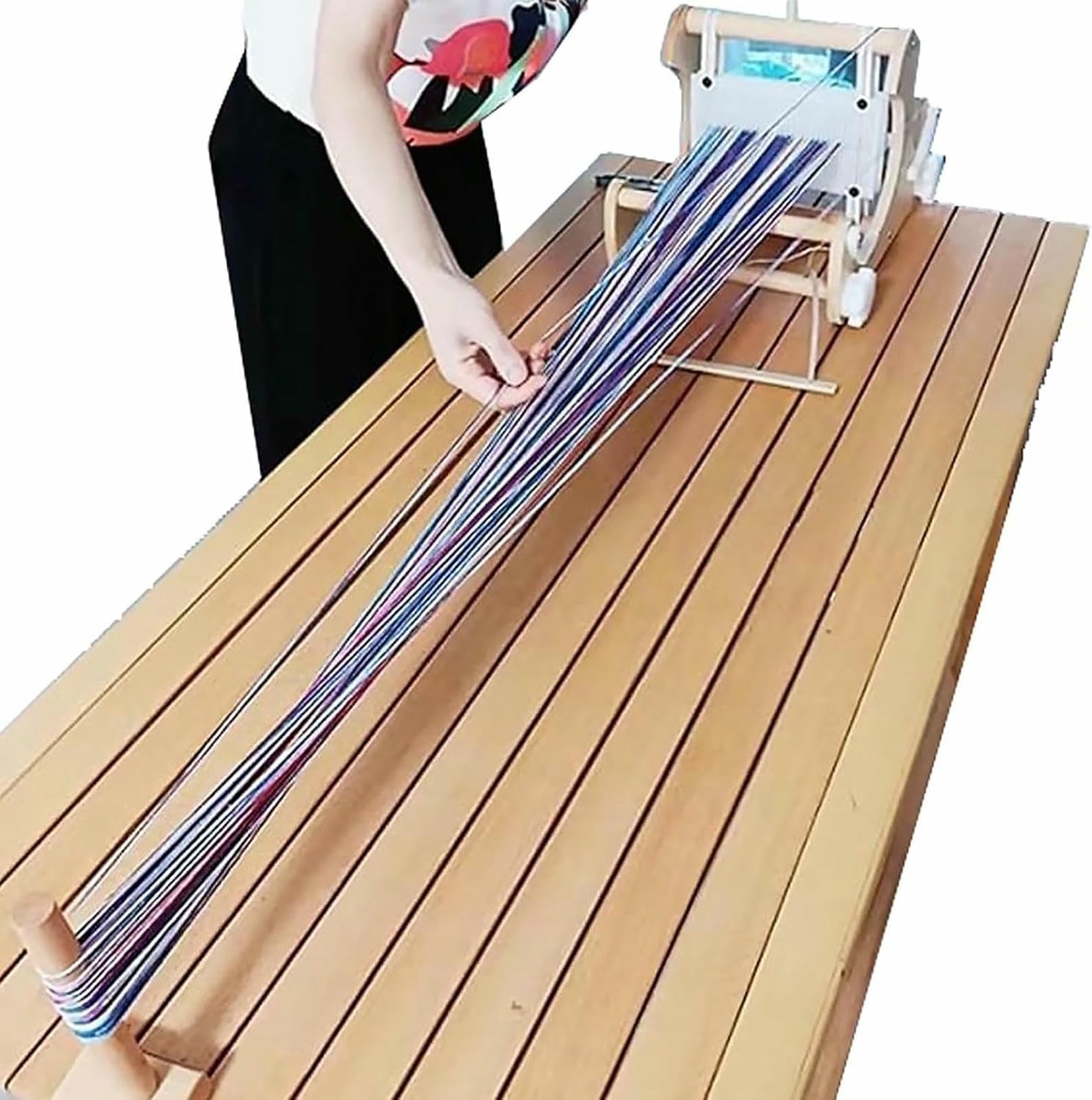 Desktop -Weben - DIY -Webrahmen Mit Gemischten Garnen, Handkanistische Webmaschine Für Anfänger Craft Artist