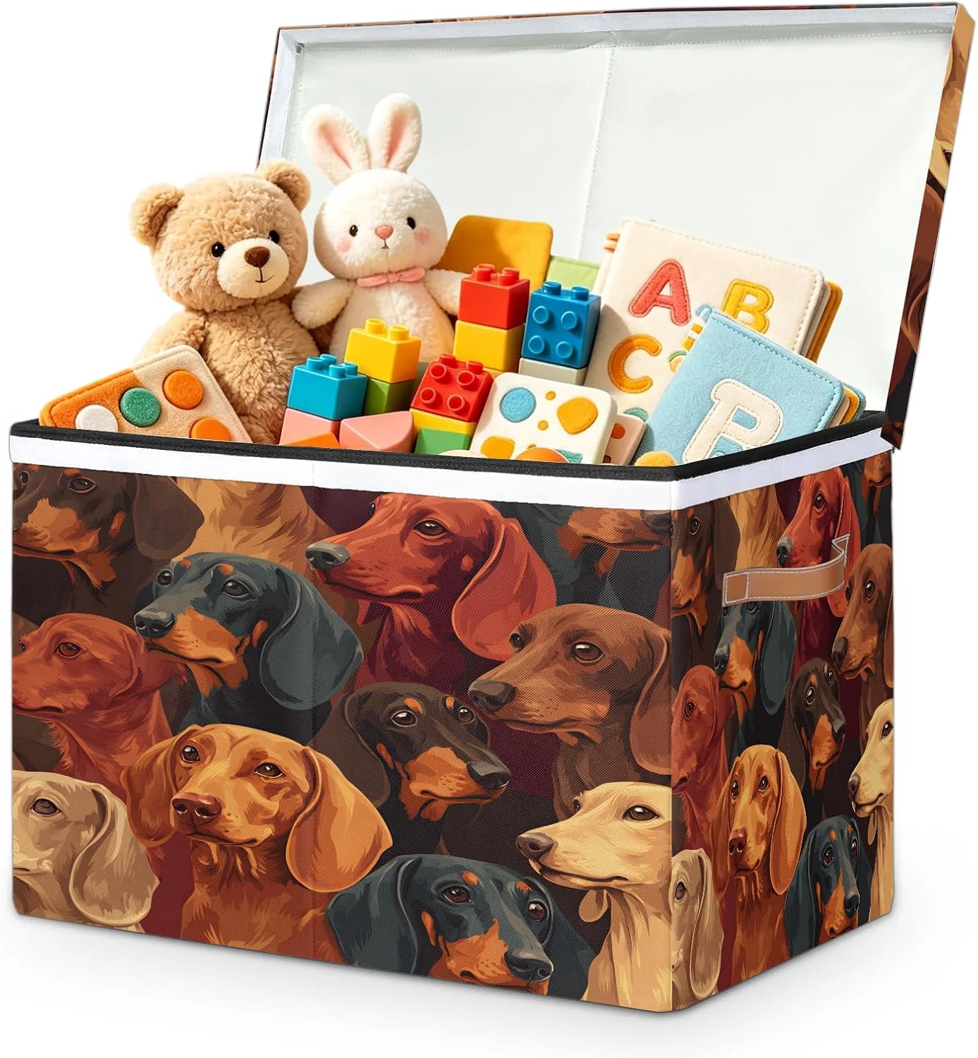 TropicalLife Dog Pattern Large Storage Box Chest with Lid