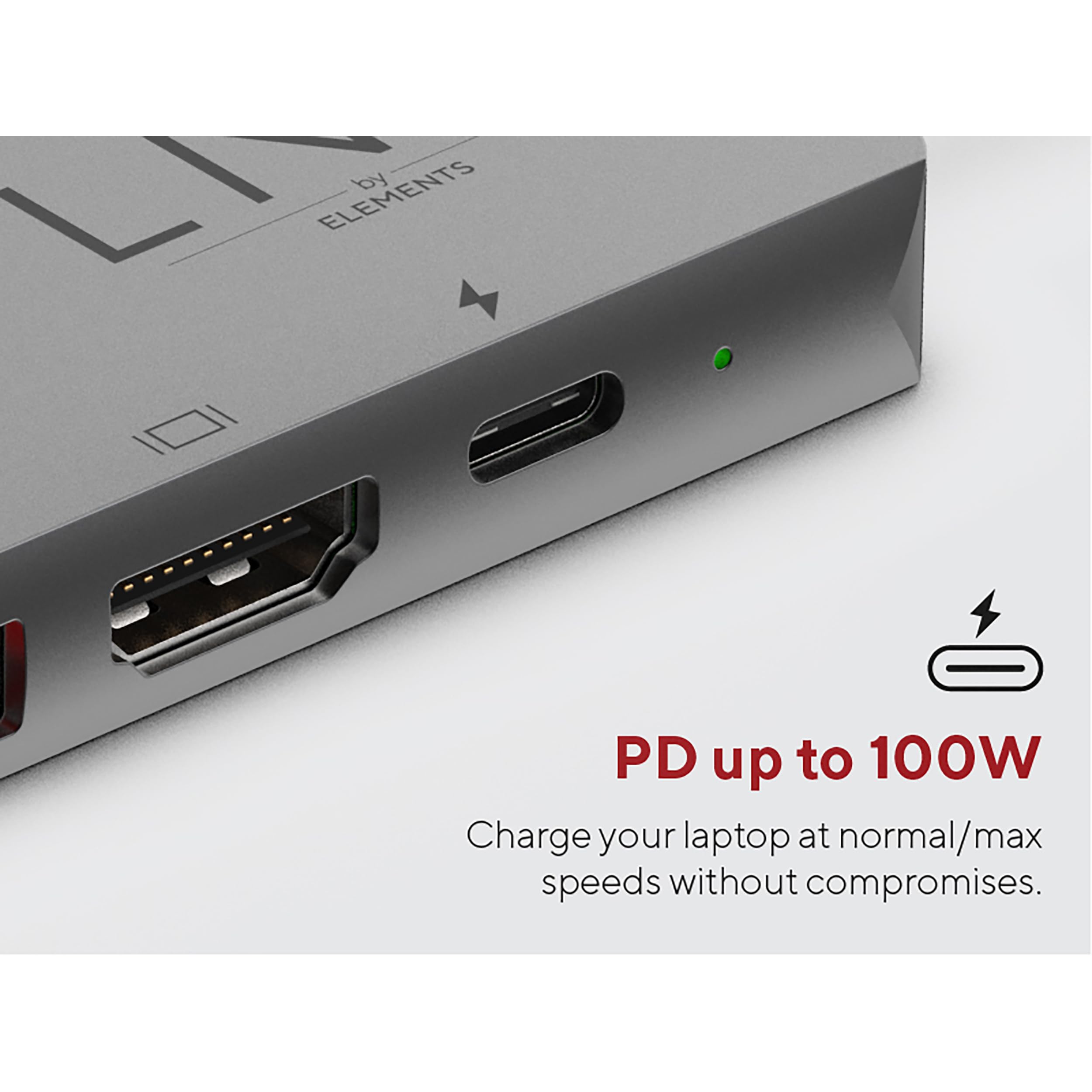 Linq Connects 8in1 Pro USB-C 10Gbps Hub, 4K HDMI, 4K HDMI output, HDMI 2.0, up