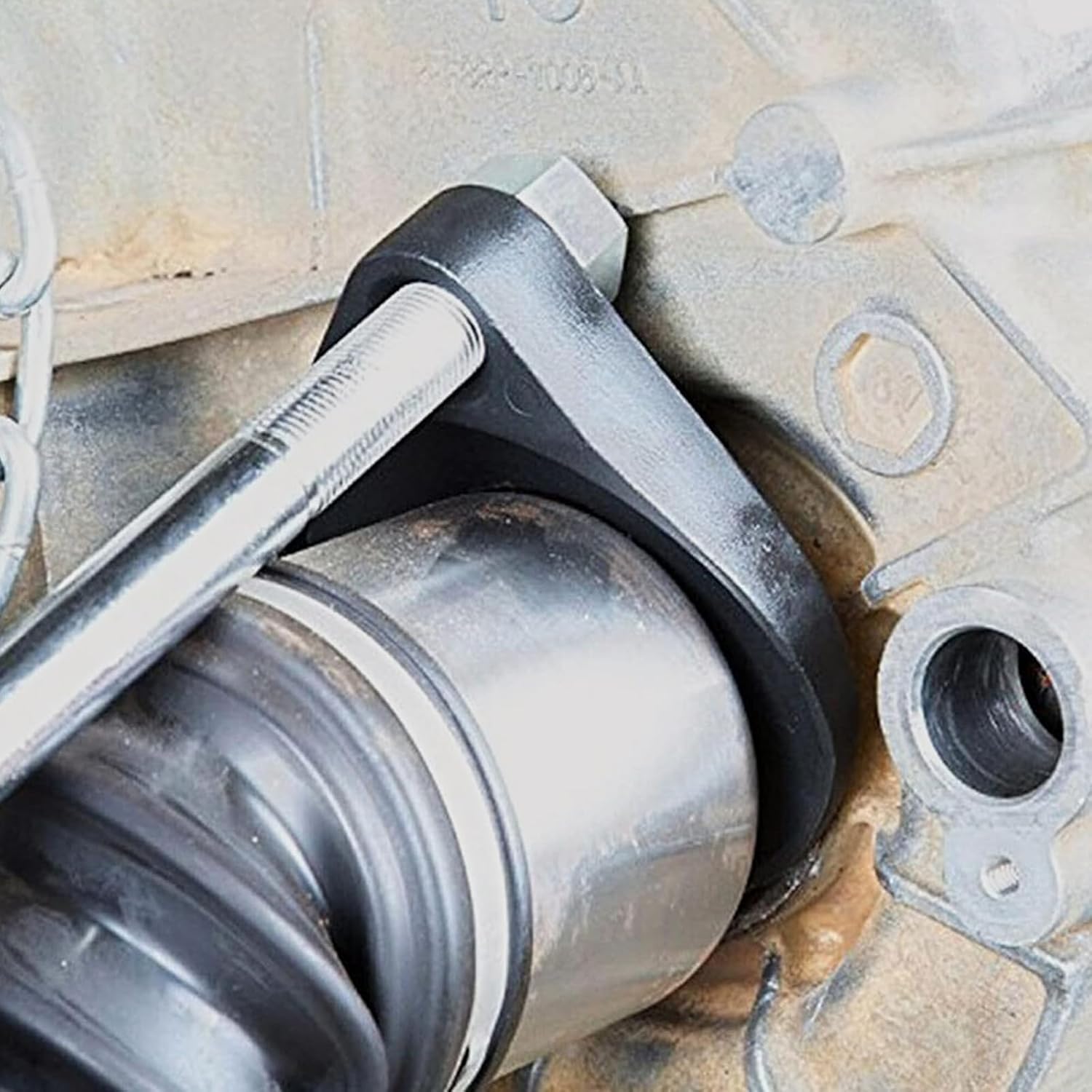 CV Axle Removal Tool with Nut, 48mm U Shaped CV Joint Axle Removing Tool, Fits Slide Hammers with 5/8"-18 Threads, Front Wheel Drive Axle Pulley Attachment