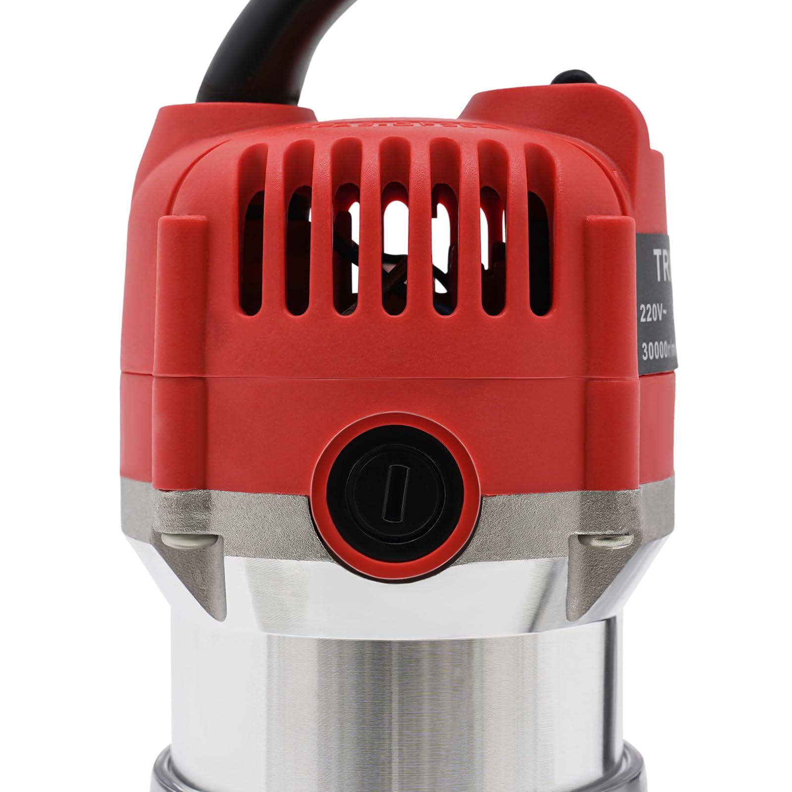 Fresadora de 800 W con una mano, 30.000 rpm, fresadora de madera eléctrica, 6,35 mm para trabajar la madera