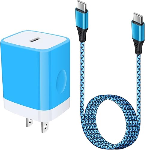 Cargador de pared USB C, bloque de carga rápida PD tipo C de 20 W y cable de 6 pies compatible con Google Pixel 10/10 Pro XL/9a/9 XL 8a 8 7a 7 6 5,