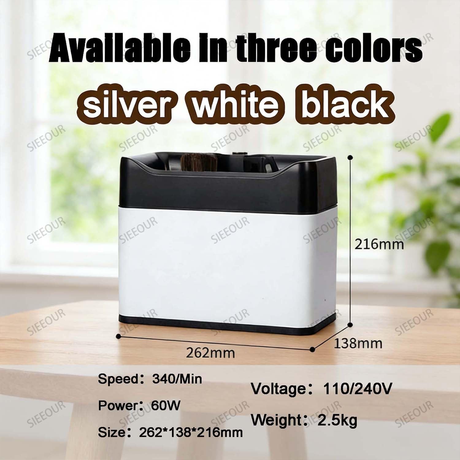 Máquina limpiadora de portafiltros de café eléctrica, dispositivo automático de limpieza de suelo con cepillos duales, 340 RPM, se adapta a 58 mm y 51 mm, ideal para uso comercial y doméstico