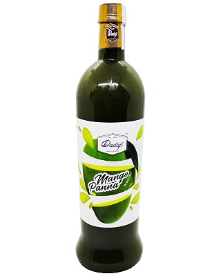 Dadaji Mango Panna Syrup | 1000ml | Aam Panna Sharbat | Mango Drink | Tangy and Sweet Taste | Instant Refreshing Drink F