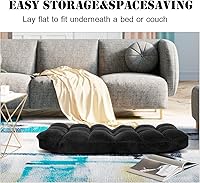 Vista 7 de KOMFOTT Silla de suelo ajustable de 14 posiciones con soporte trasero, sofá plegable acolchado para juegos para lectura, meditación, sala de estar