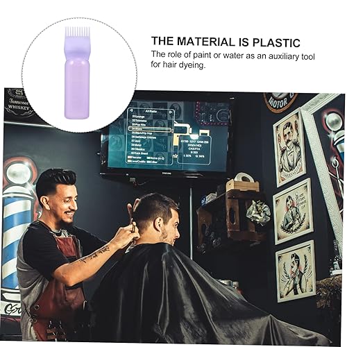 4 Pack Hair Color Brushes & Bottles with Comb for Salon