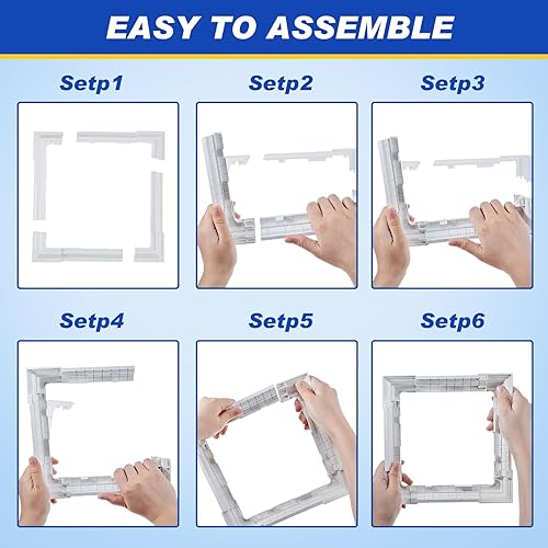 Miniatura 4 de Falda de vinilo para poste de vinilo blanco para postes de porche, cubierta, base de poste de PVC para postes de madera de 3 a 6 pulgadas para