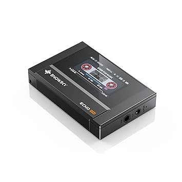 SnowSky/FiiO Echo Mini HiFi Bluetooth MP3 Player, 15Hours Playback, Independent Volume Control with 3.5mm/4.4mm Headphones Outputs (Black)