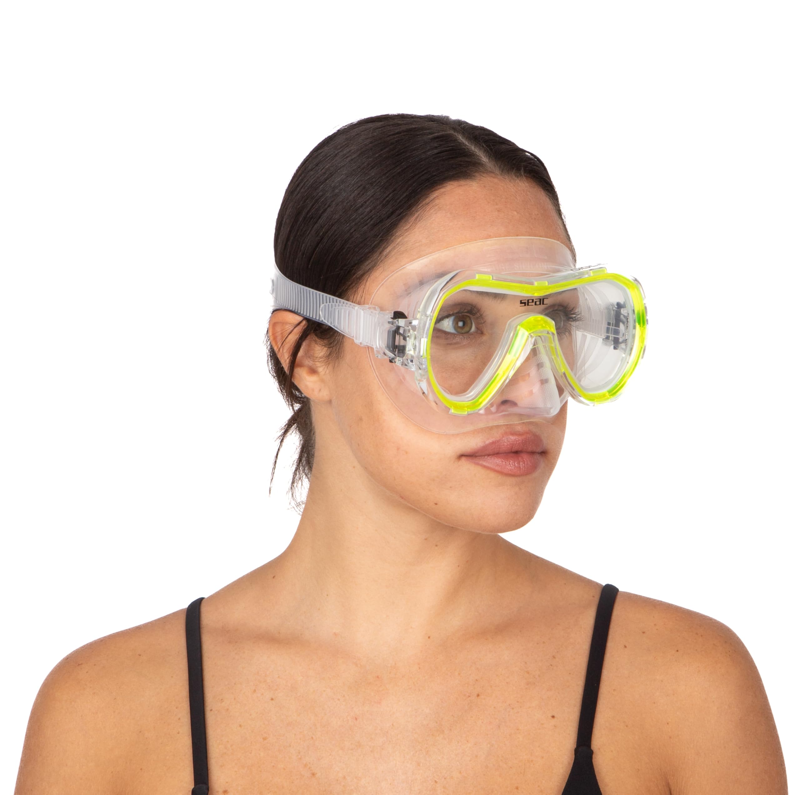 Seac Set Giglio, Set Snorkeling con Maschera Subacquea e Snorkel con Valvola di Spurgo Acqua per Adulti e Ragazzi
