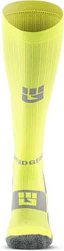 Miniatura 3 de MudGear Calcetines de compresión graduados, duraderos, resistentes al sudor, calcetines de rendimiento OCR con plantilla acolchada, fabricados