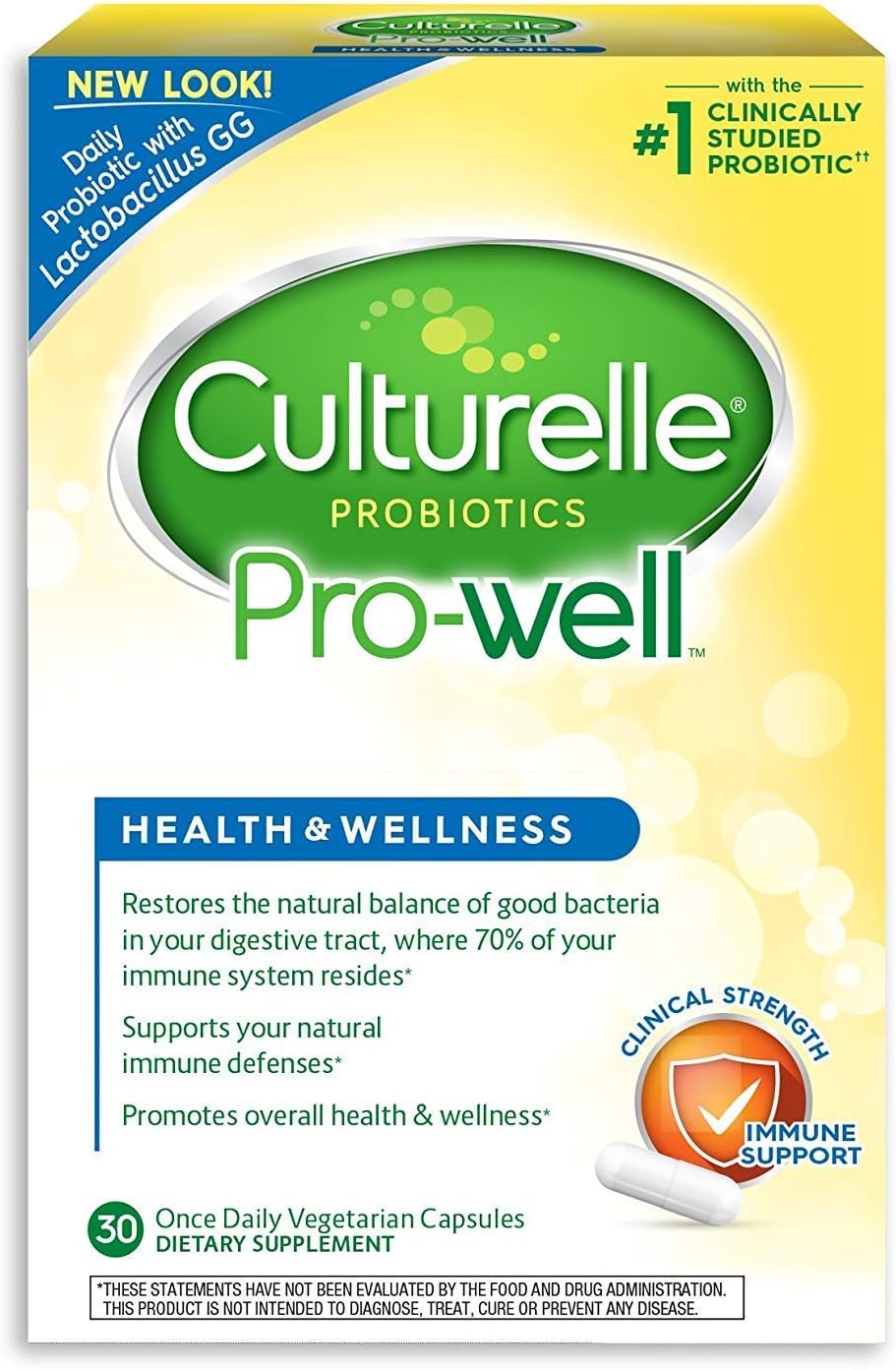 Culturelle Natural Health & Wellness Capsules 30 ea