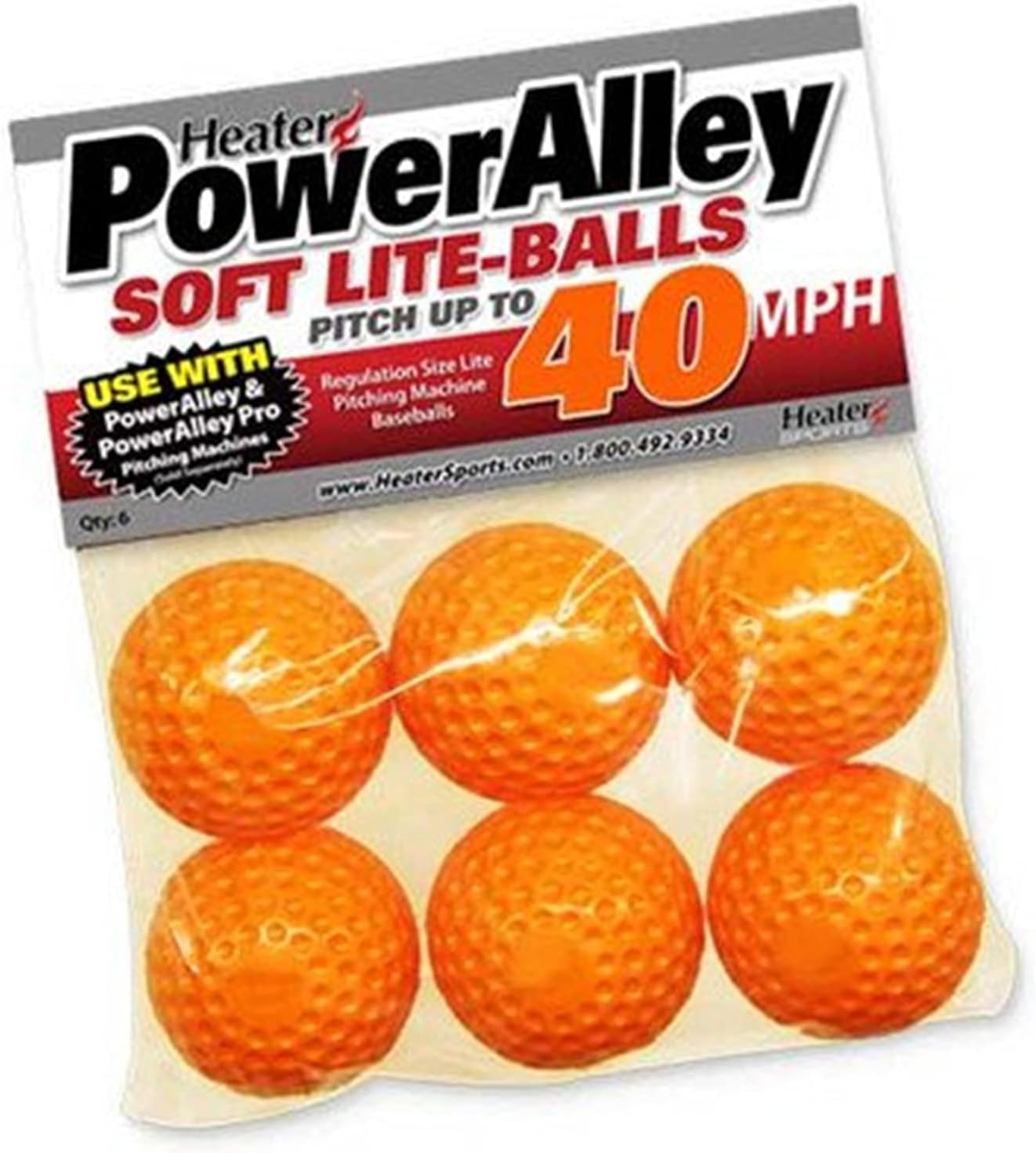 Heater Sports PowerAlley Soft LiteBalls (6 Pack)