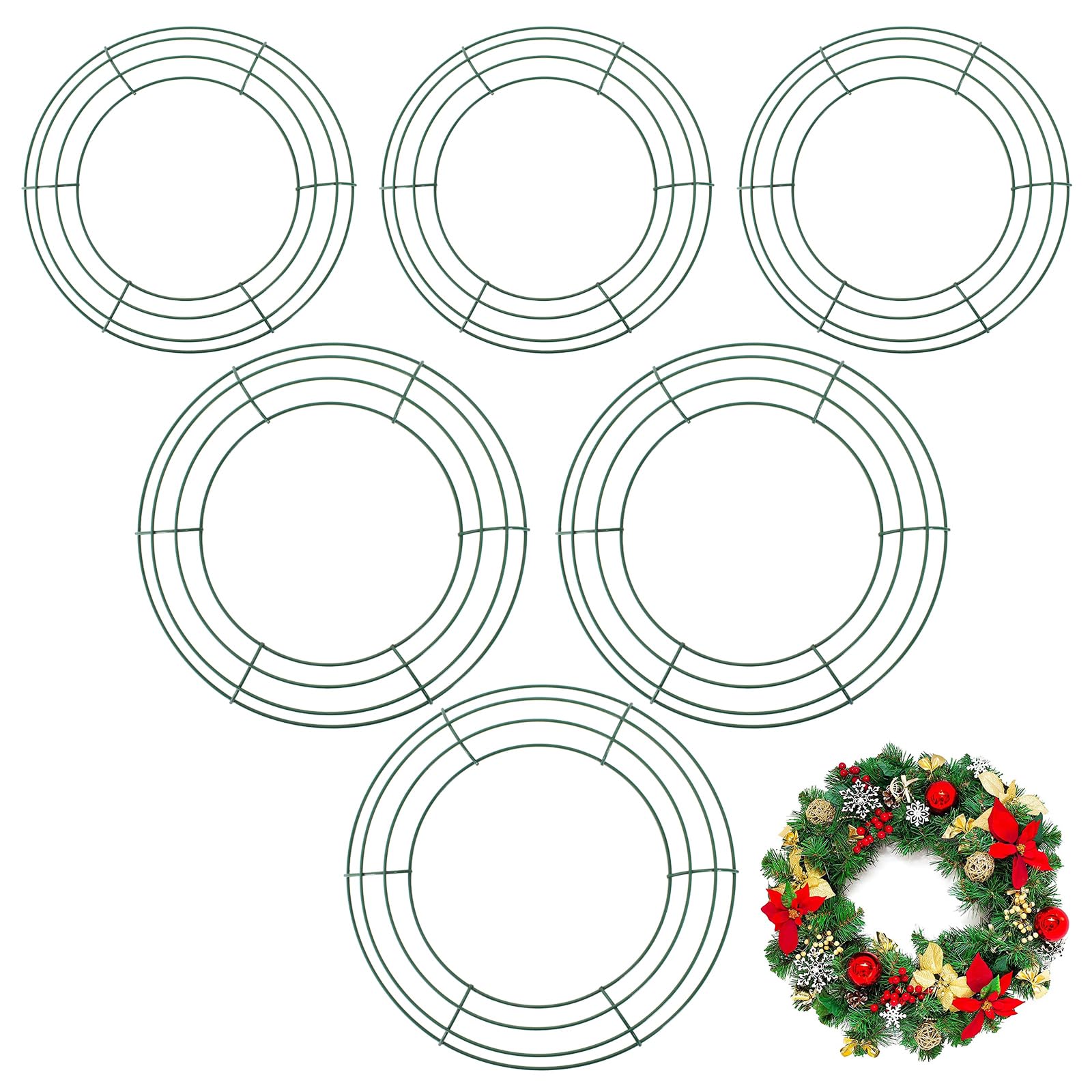 Cadre de Couronne de Noël en Fil Métallique pour Sublimer Votre Porte d'Entrée