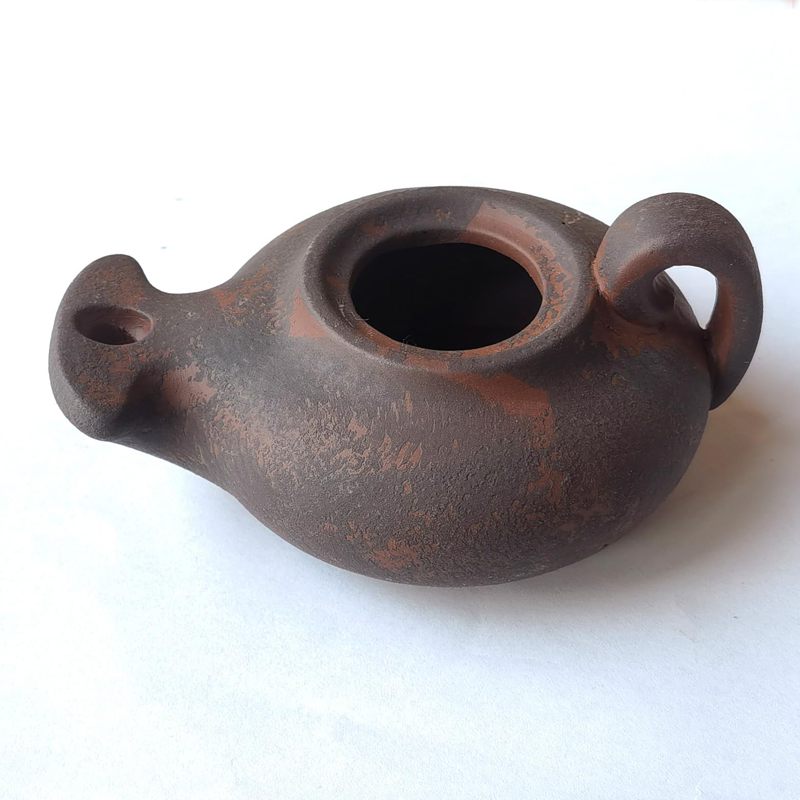 Clay Oil lamp Vintage Replica Imitation Christian Gift Bible Jesus Biblical Oil Ancient Hebrew Oil Lamp (Retro)