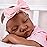 Aori Lifelike Reborn Baby Dolls Black - 18-Inch Realistic American Newborn Real Life Black Girl with Feeding Kit & Gift Box for Kids Age 3+