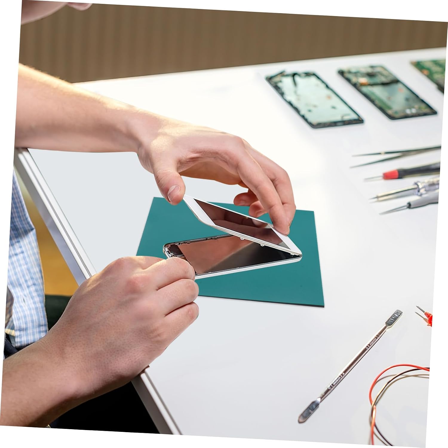 Green Anti Static Workbench Mat for Phone Repair and Lab Use