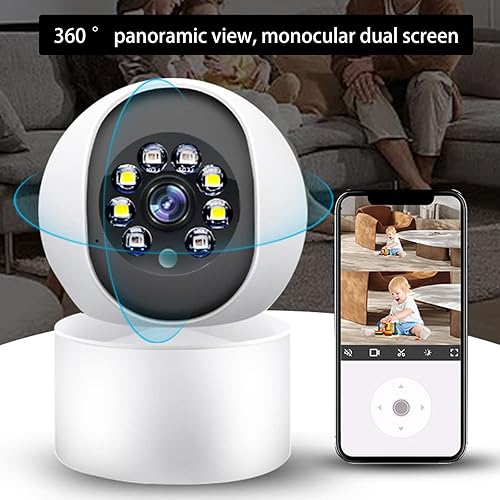 Miniatura 2 de Cámara de seguridad cámaras de seguridad para el hogar monitor para interiores mascotas cámara de perro mayor con aplicación de teléfono visión