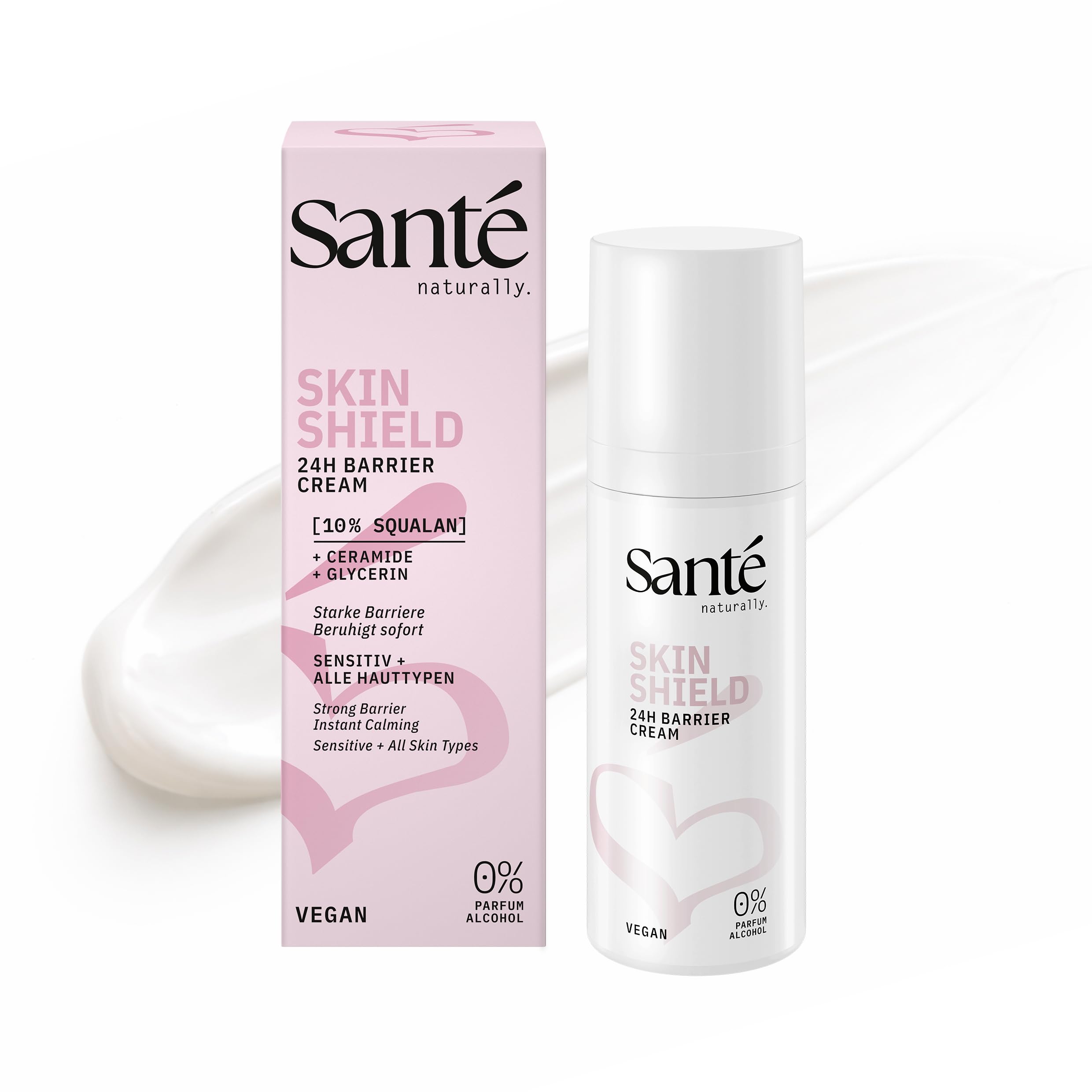 Santé naturally. Gesichtscreme 50 ml – beruhigende Gesichtscreme mit Squalan & Ceramide