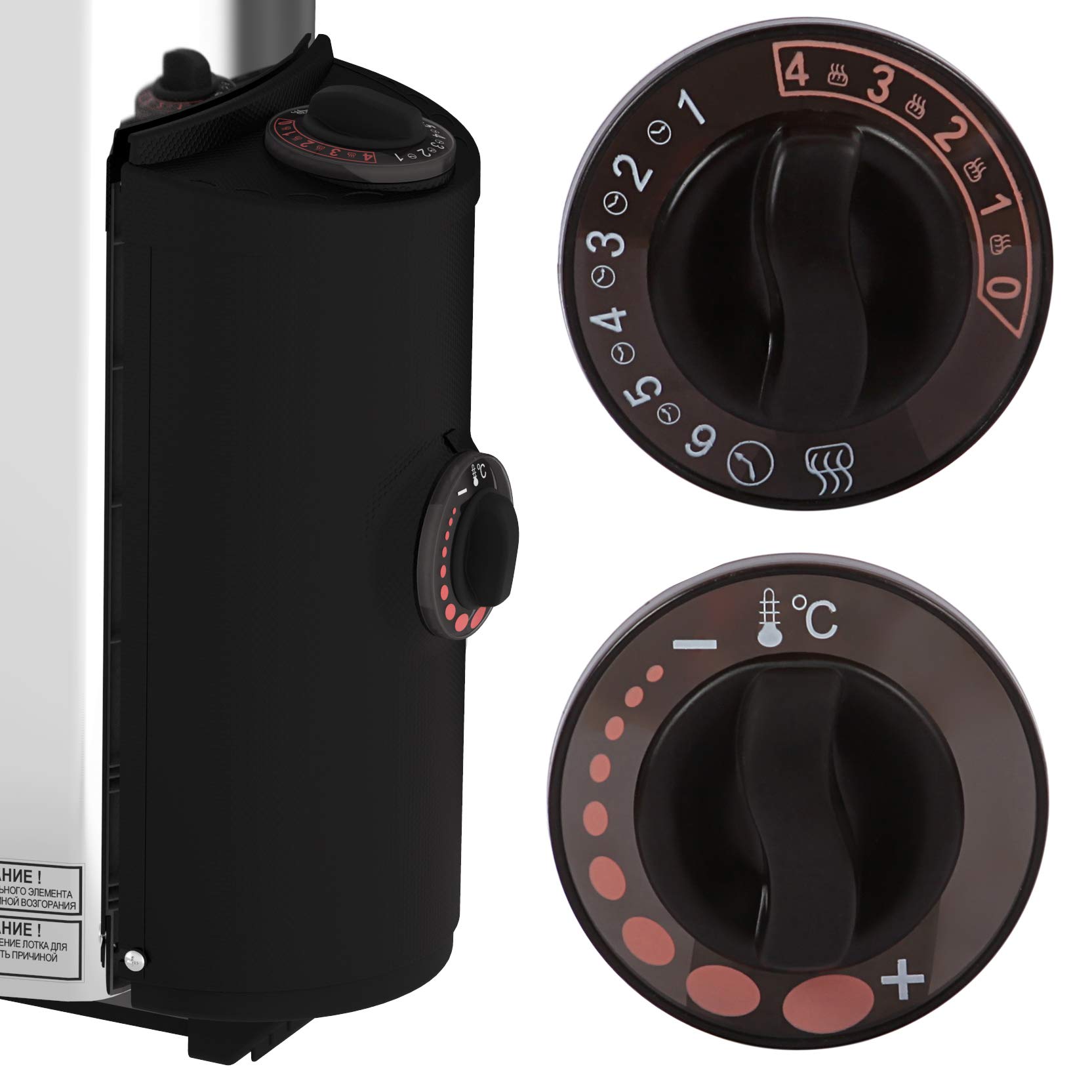 Sauna Poêle Électrique SAWO Mini X NB Trendline 3,6 kW 230V 400V avec Thermostat Minuterie