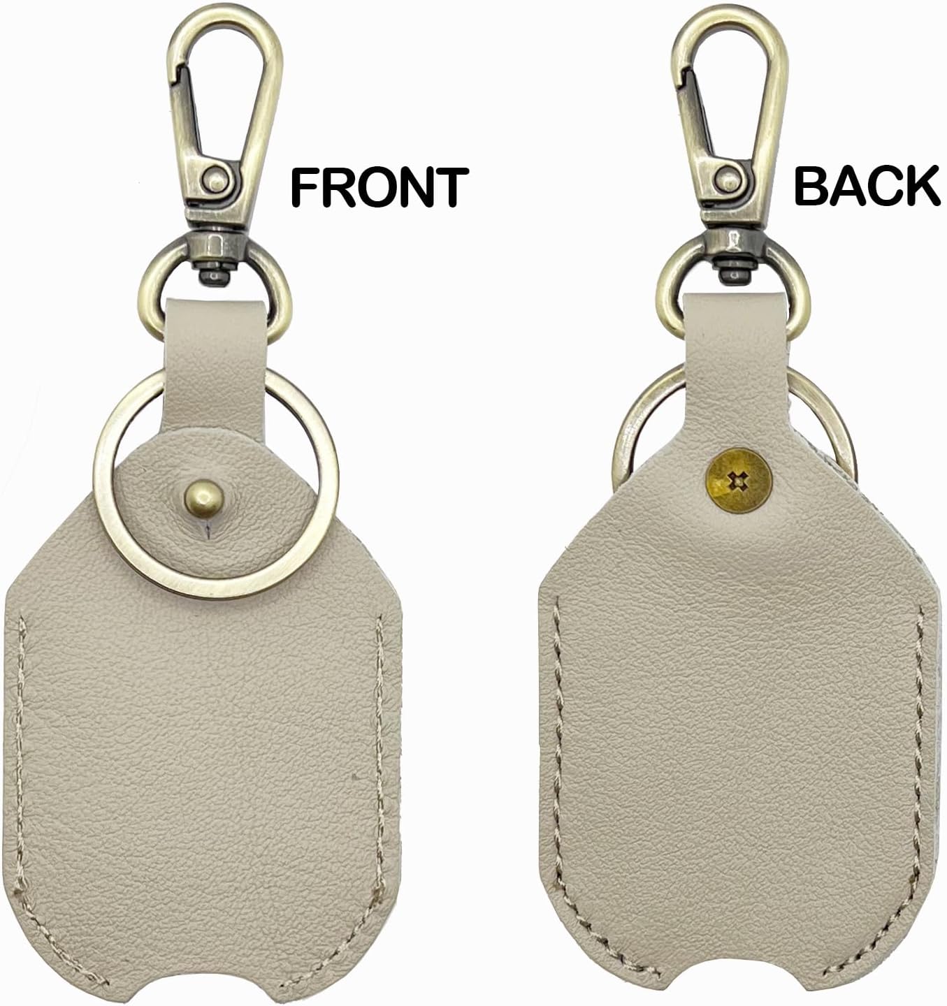 Handmade Genuine Leather Car Key Sleeve for Broken Key,Car Key Loop Replacment,Fod Protector Cover for Men or Women