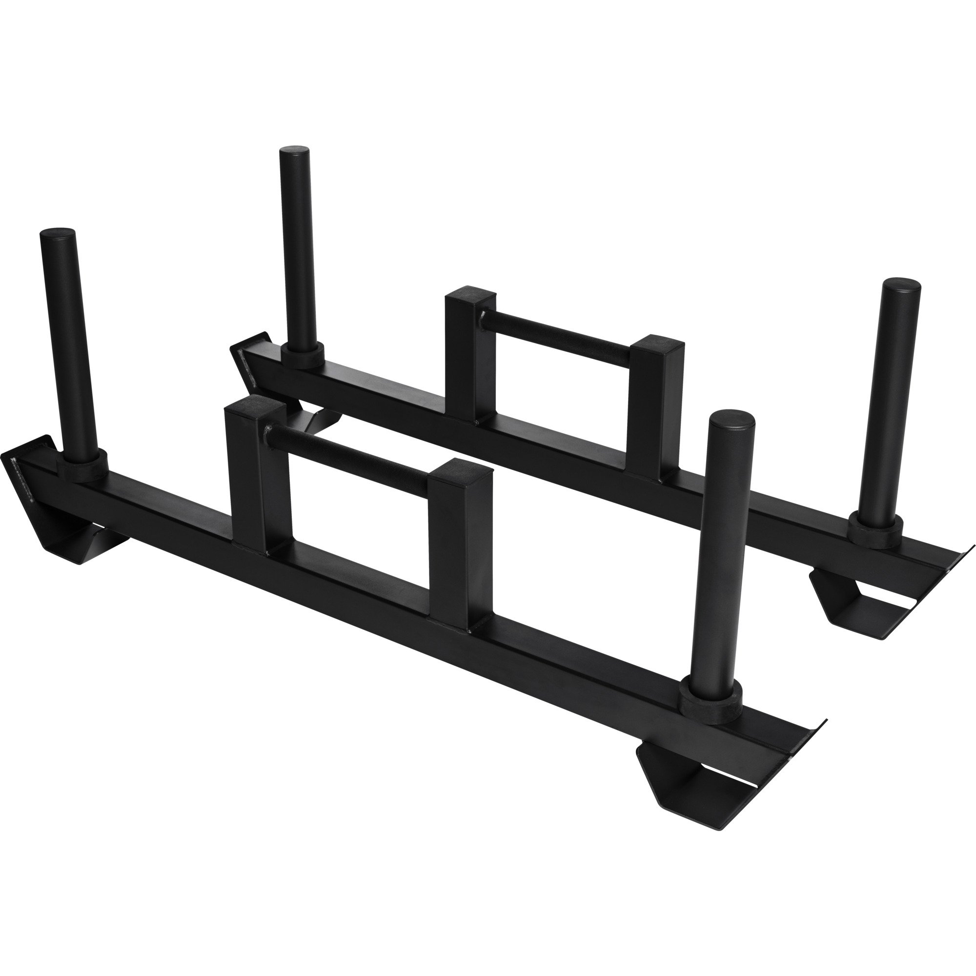 Gorilla Sports Strongman Farmers Walk Bars – Set of 2 – Suitable for Use with 50 mm Discs – Knurled Grips