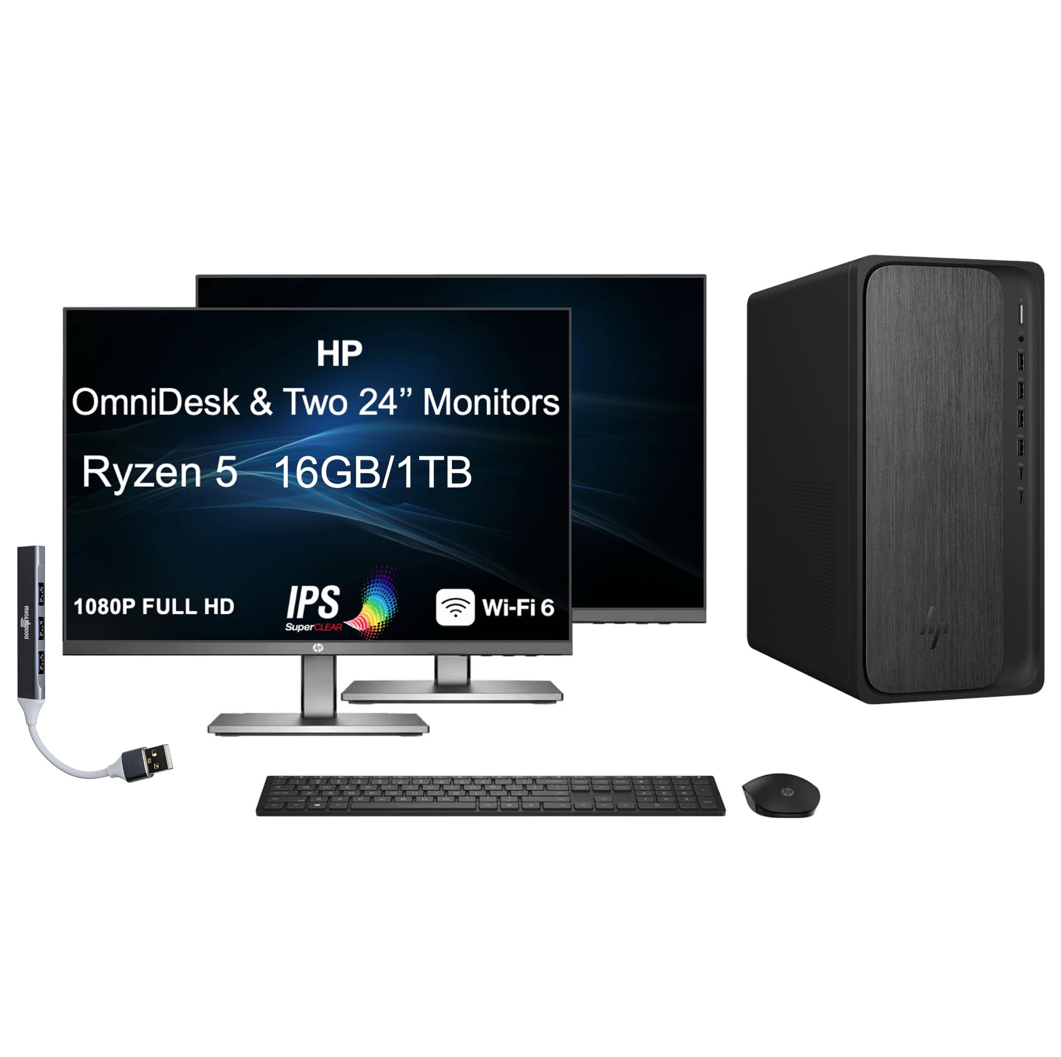 Amazon.com: HP OmniDesk AI PC Desktop (AMD Ryzen 5 8500G, 16GB