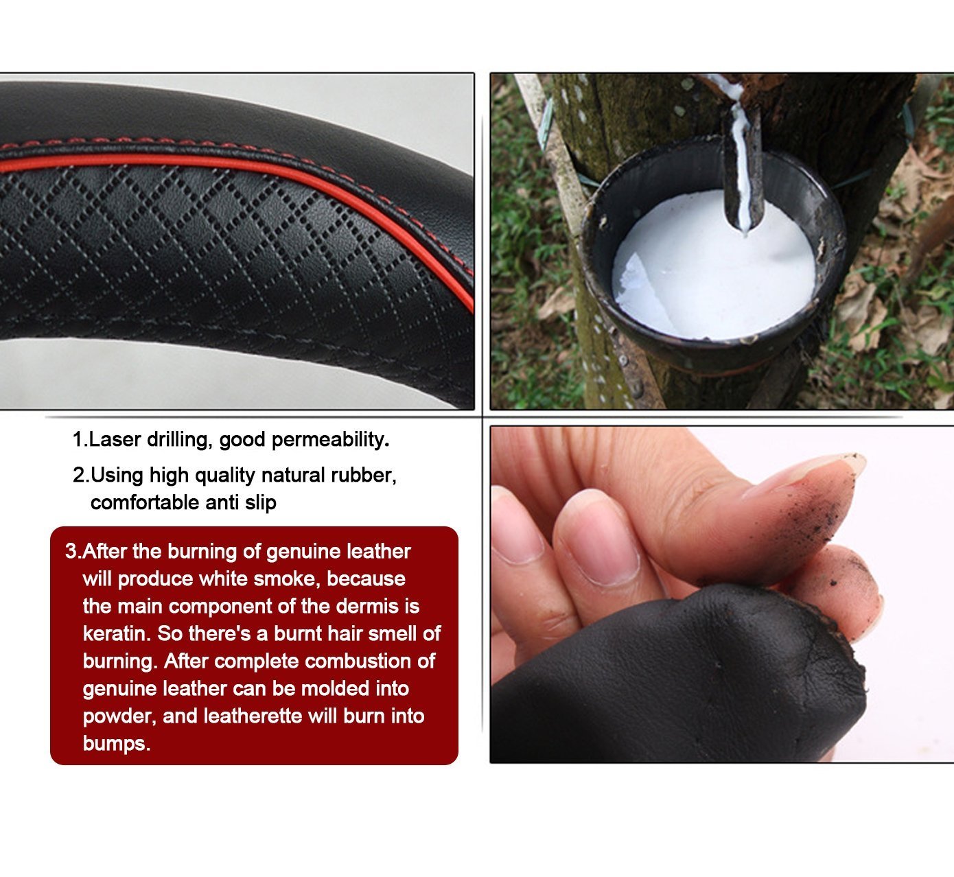 Coprivolante Zipelo In Pelle Scamosciata: Morbido, Traspirante E Antiscivolo Per Un Comfort Di Guida Totale. Colore Caffè, Per Volanti 36,8-38,1 Cm. - 3