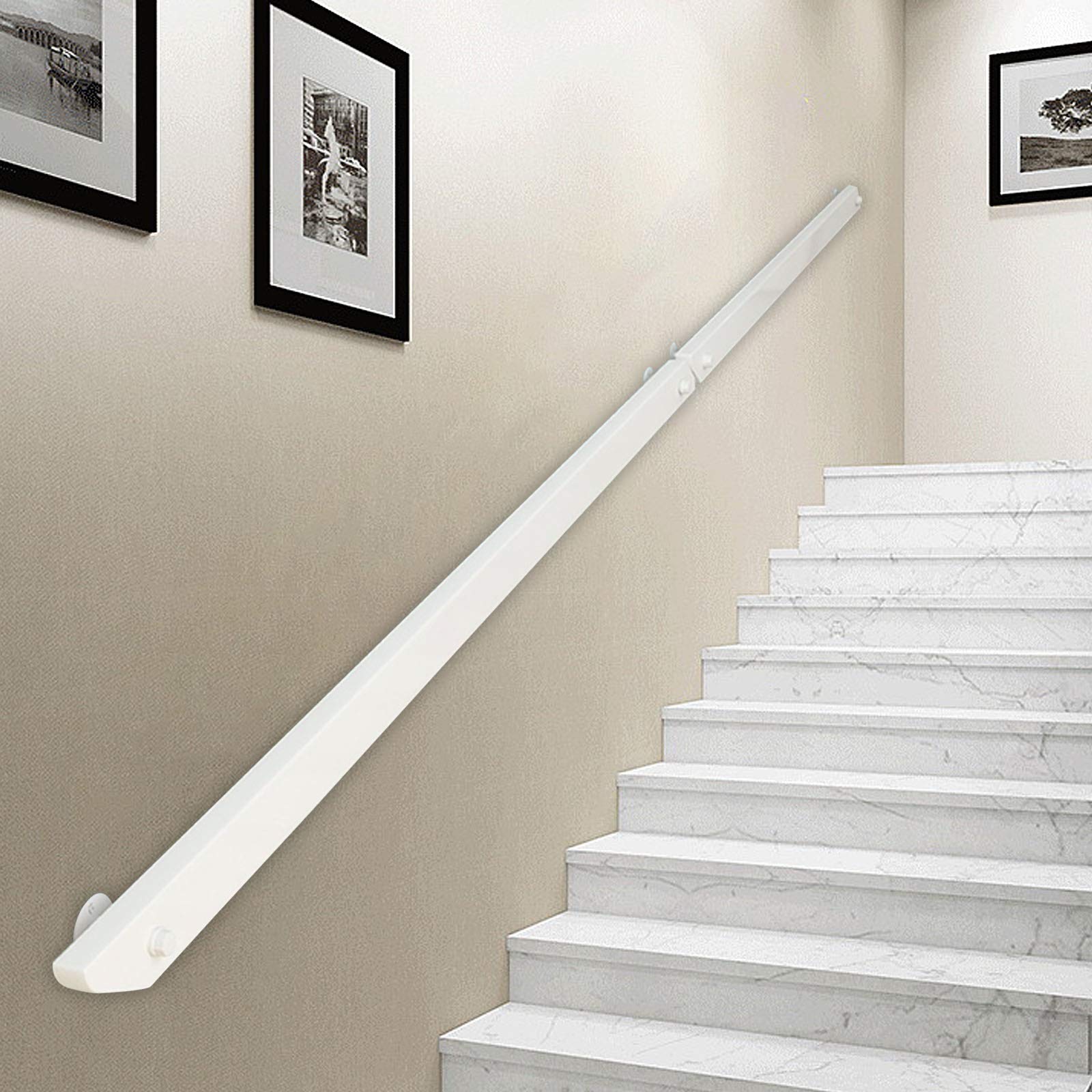 Main Courante pour Escaliers Intérieur Extérieur et Rampe de Sécurité en Bois