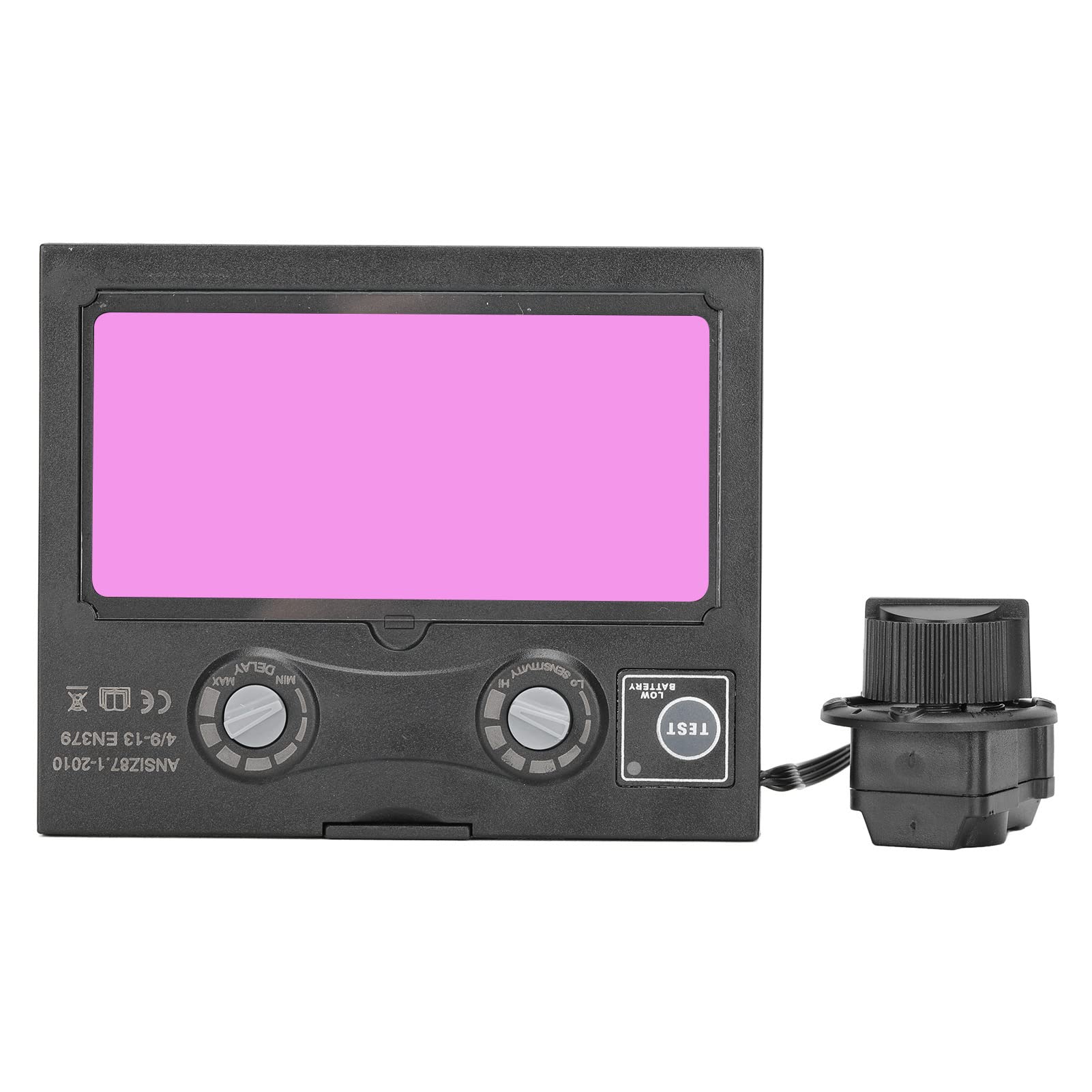 Hyuduo Solar Auto Darkening Welding Lens Arc Sensor High Sensitivity LCD Wide View UV IR Protection with Solar Power for Welder Safety