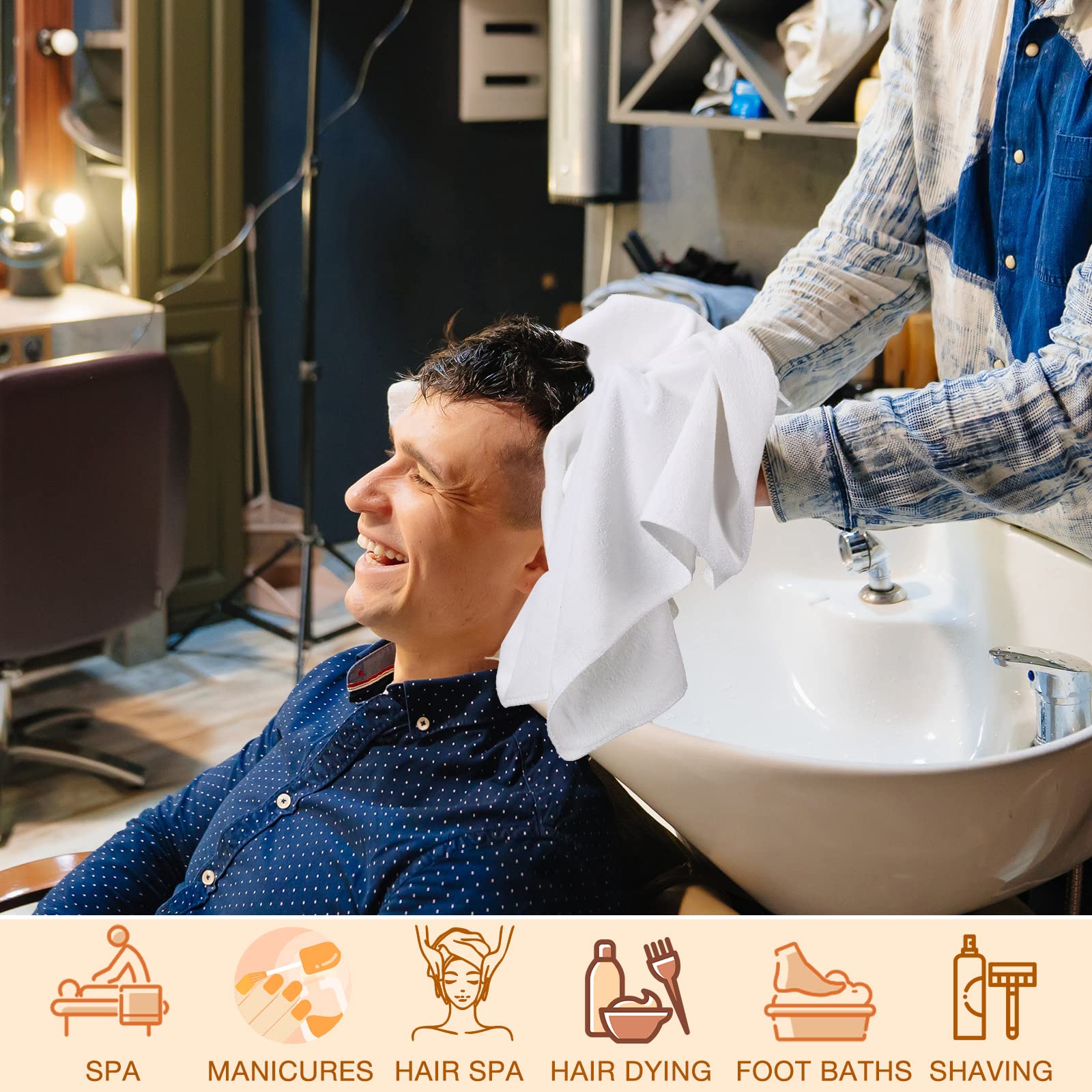 Newwiee 72 Pack Bleach Proof Towels Bulk for Salon Hair Microfiber