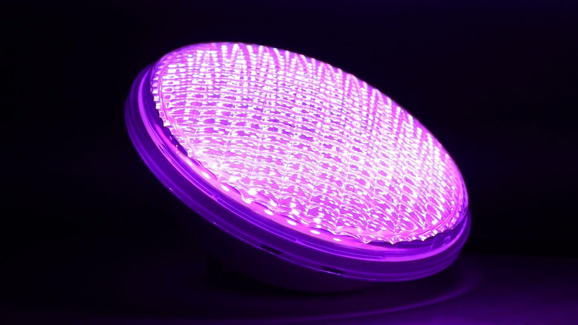 Éclairage LED Piscine KOLLNIUN 12W RGB Télécommande - Projecteur Subaquatique IP68 Pour Piscine Hors-Sol Cadre Acier, Câble 7m 12V