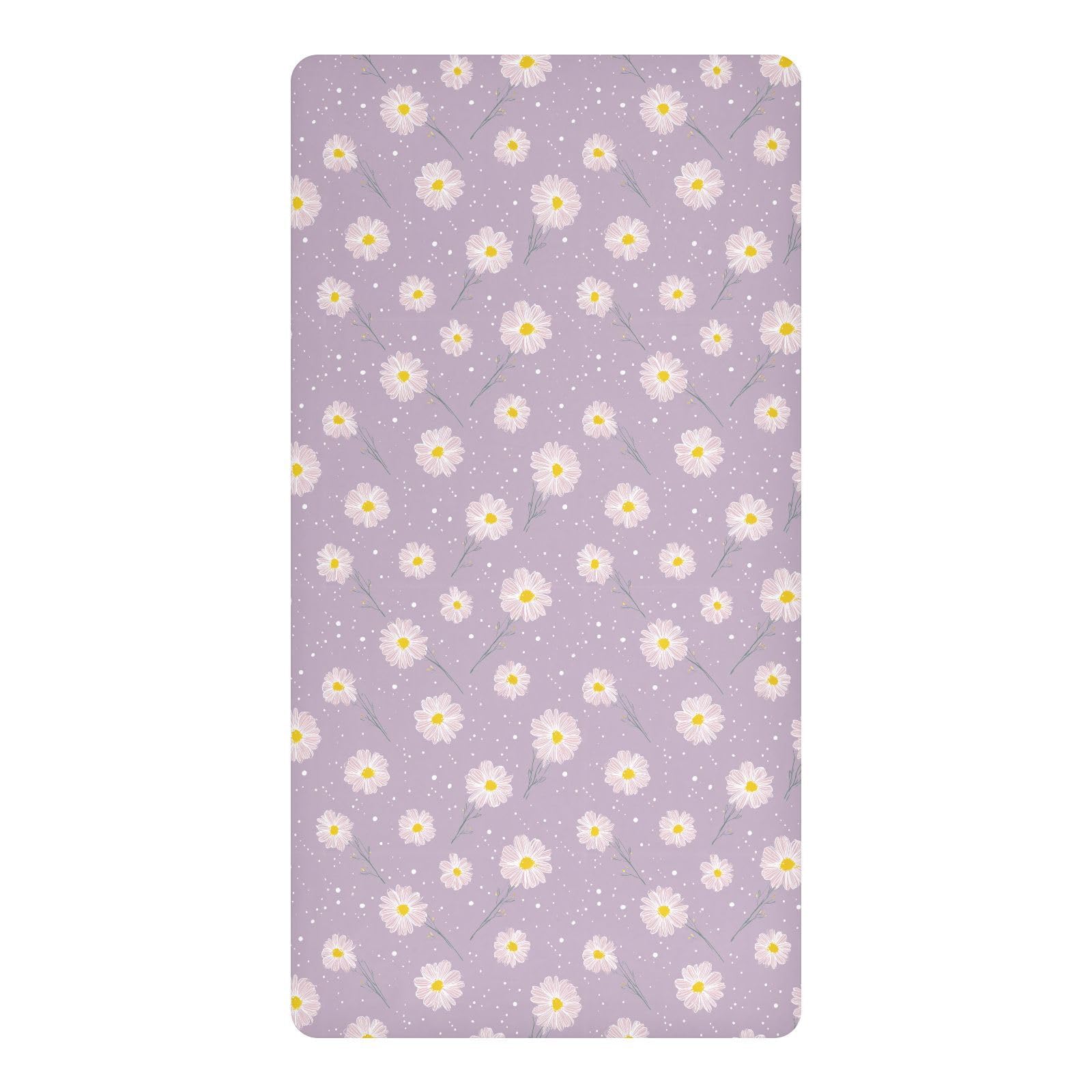 Parure de lit imperméable berceau motif marguerite pour de tendres nuits