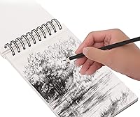 Vista 3 de Bachmore - Cuaderno de bocetos de 5.5 x 8.5 pulgadas, 100 hojas de cuaderno de bocetos encuadernado en espiral para artistas profesionales