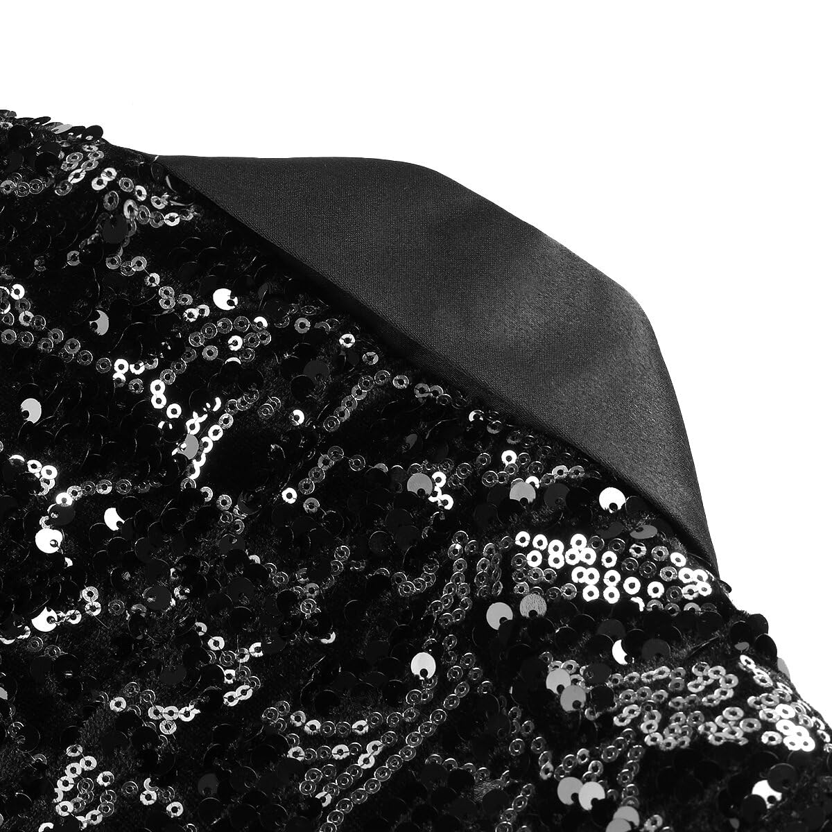 Allthemen Blazer Homme à Paillettes Casual Veste de Smoking Slim Fit Dorés pour Soirée