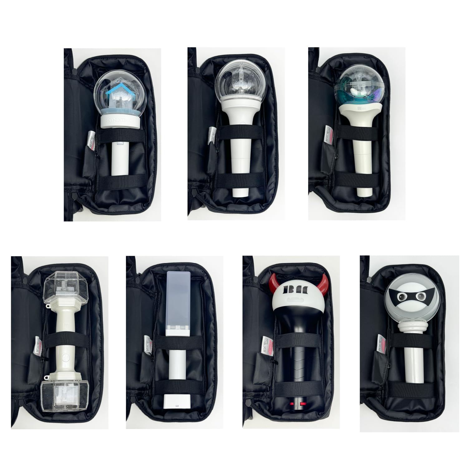 Light Stick Pouch for Kpop Fans with Adjustable Strap and Soft Protection