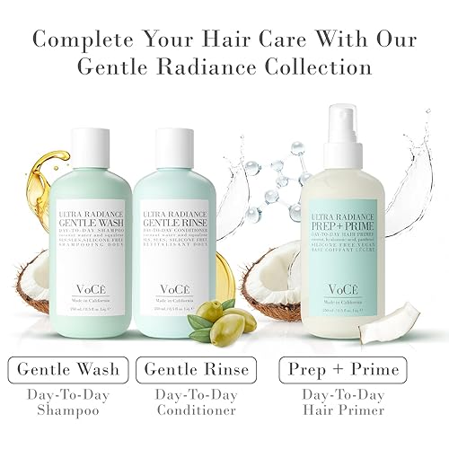 Miniatura 8 de VoCÊ Haircare - Champú vegano y libre de crueldad animal Cuidado del cabello limpio, seguro para el color, sin parabenos ni sulfatos, ultra