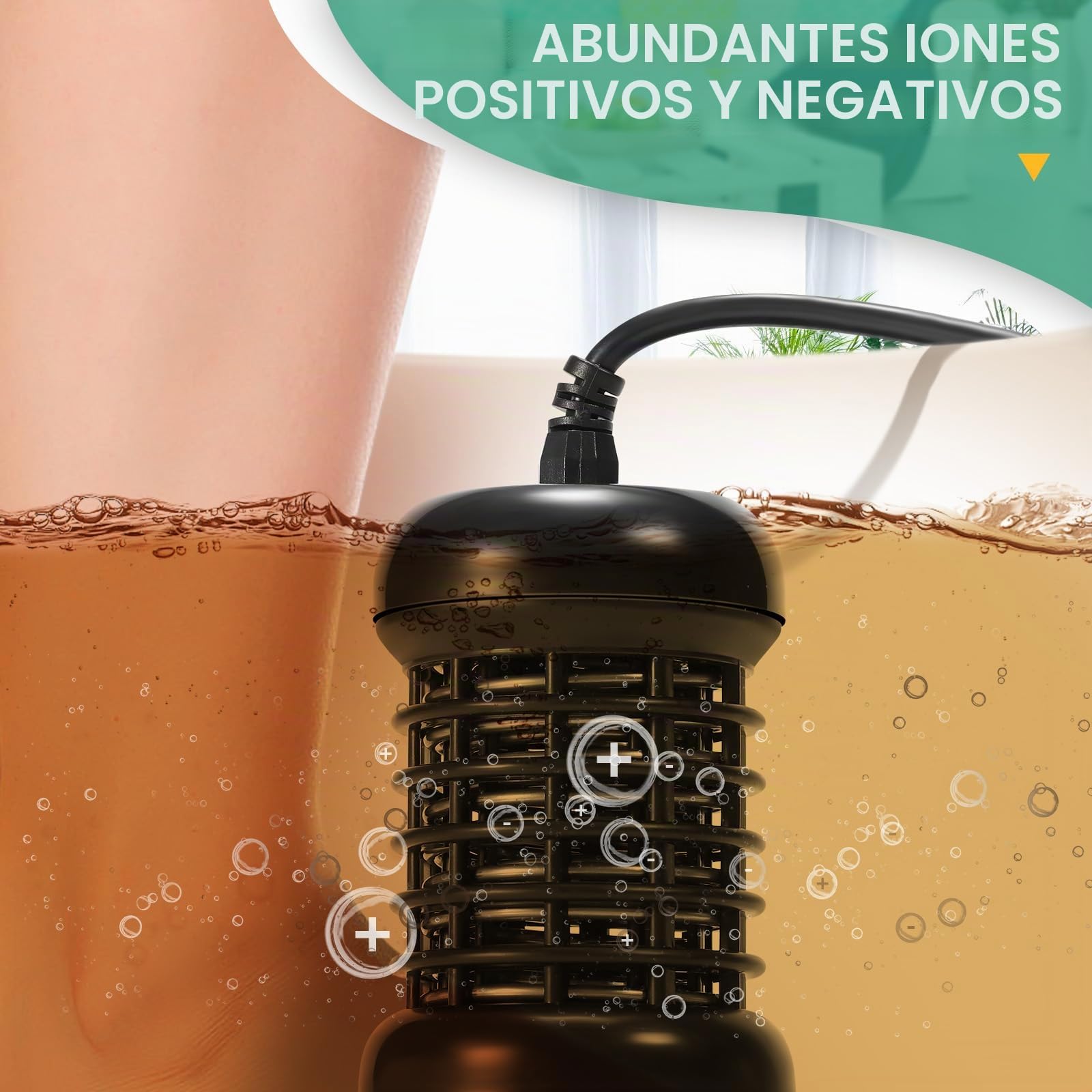veicomtech Máquina de desintoxicación iónica para baño de pies, sistema de spa de pies para el hogar, salón, club de spa con 2 matrices y 100 forros de bañera