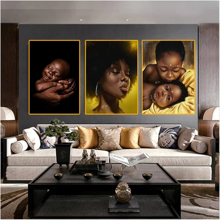 Amazon.co.jp: アフリカンビューティーアートキャンバス絵画かわいい Amazon.co.jp: アフリカンビューティーアートキャンバス絵画かわいい