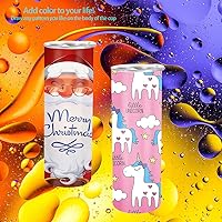 Vista 7 de YOUKE OLA Paquete de 24 vasos de sublimación rectos y delgados de 20 onzas para transferencia de calor, caja de regalo individual, vaso aislado