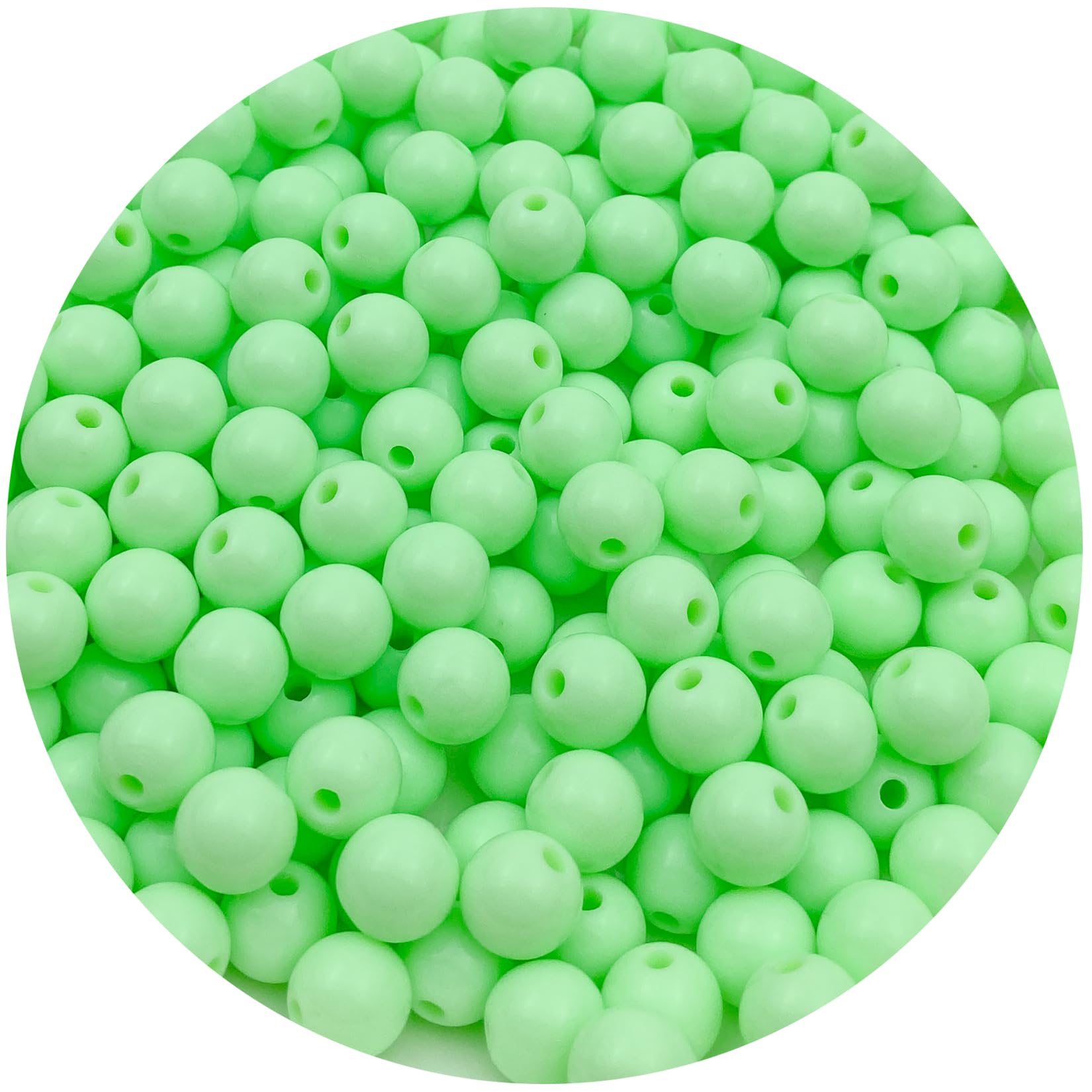 Daiyifiy 1000Pcs 6MM Acrylic Round Pastel Beads Candy Color Spacer Beads Plastic Resin Beads for Necklace and Bracelet Making Crafting Supplies(321 -