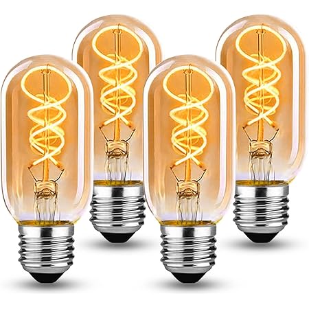 Dahanky Vintage LED Glühbirne E27 8er Set - 4W Warmweiß 2700K Retro Fadenlampe