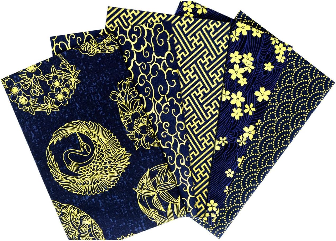 30pcs Japanese Style Cotton Craft Fabric Bundle Squares Patchwork 8"x10" image 2