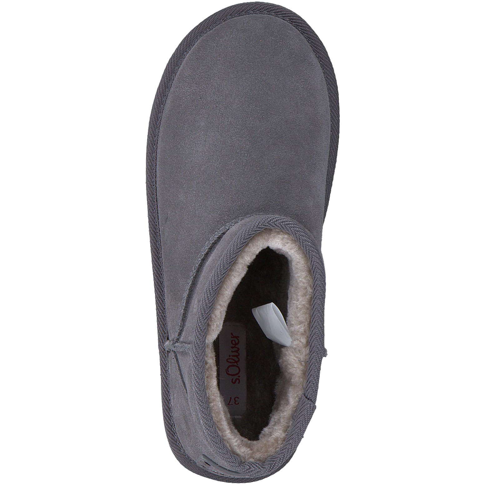 s.Oliver Damen Boots aus Leder Gefüttert, Grau (Graphite), 38 EU – Ansicht 3