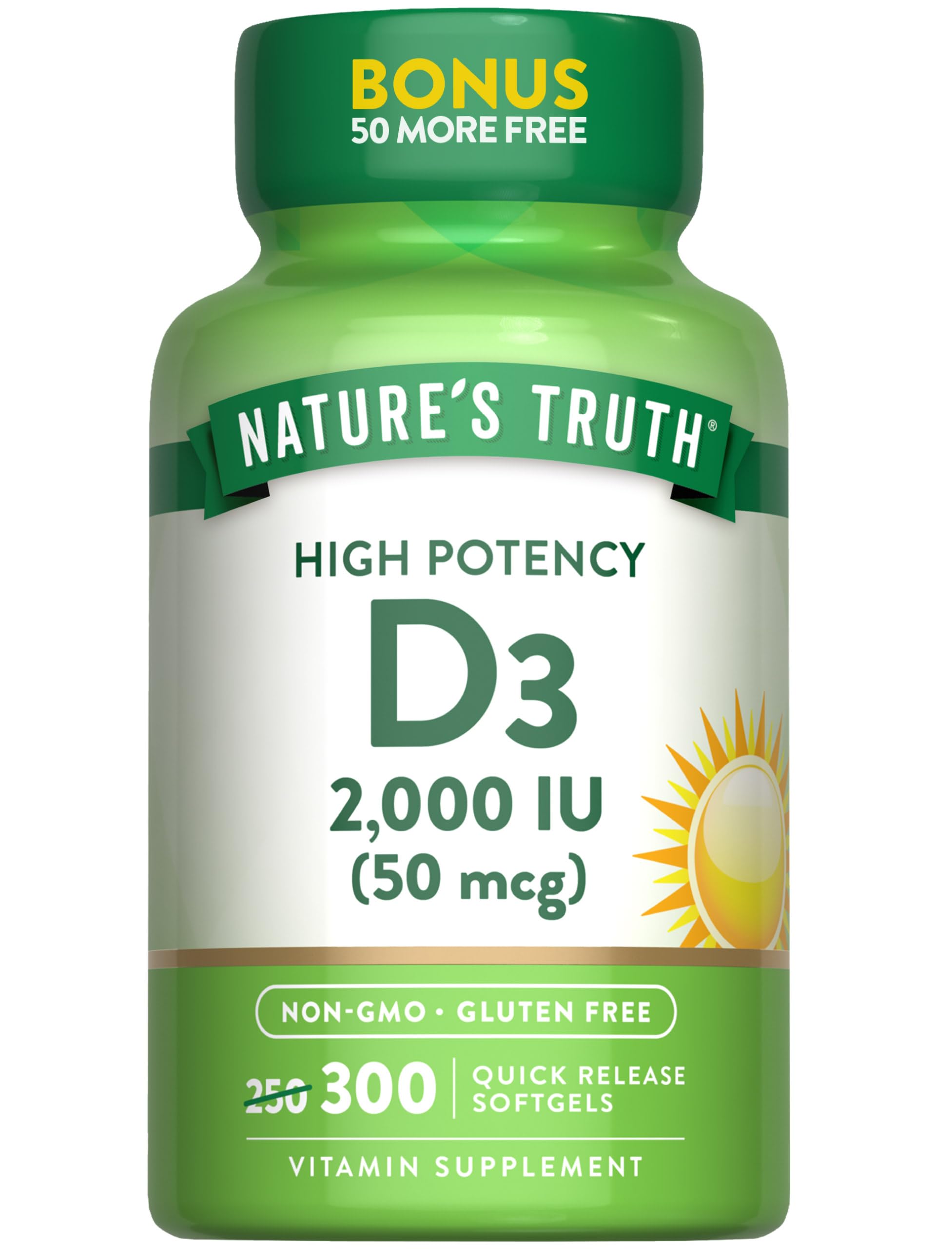 Nature's Truth Vitamin D3 2000 IU