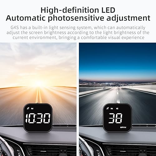 Miniatura 5 de G4S Digital GPS Speedometer, New HUD Car Head Up Display with Digital Speed in MPH KPH, Universal for Cars Truck Electric Hybrid Automobile