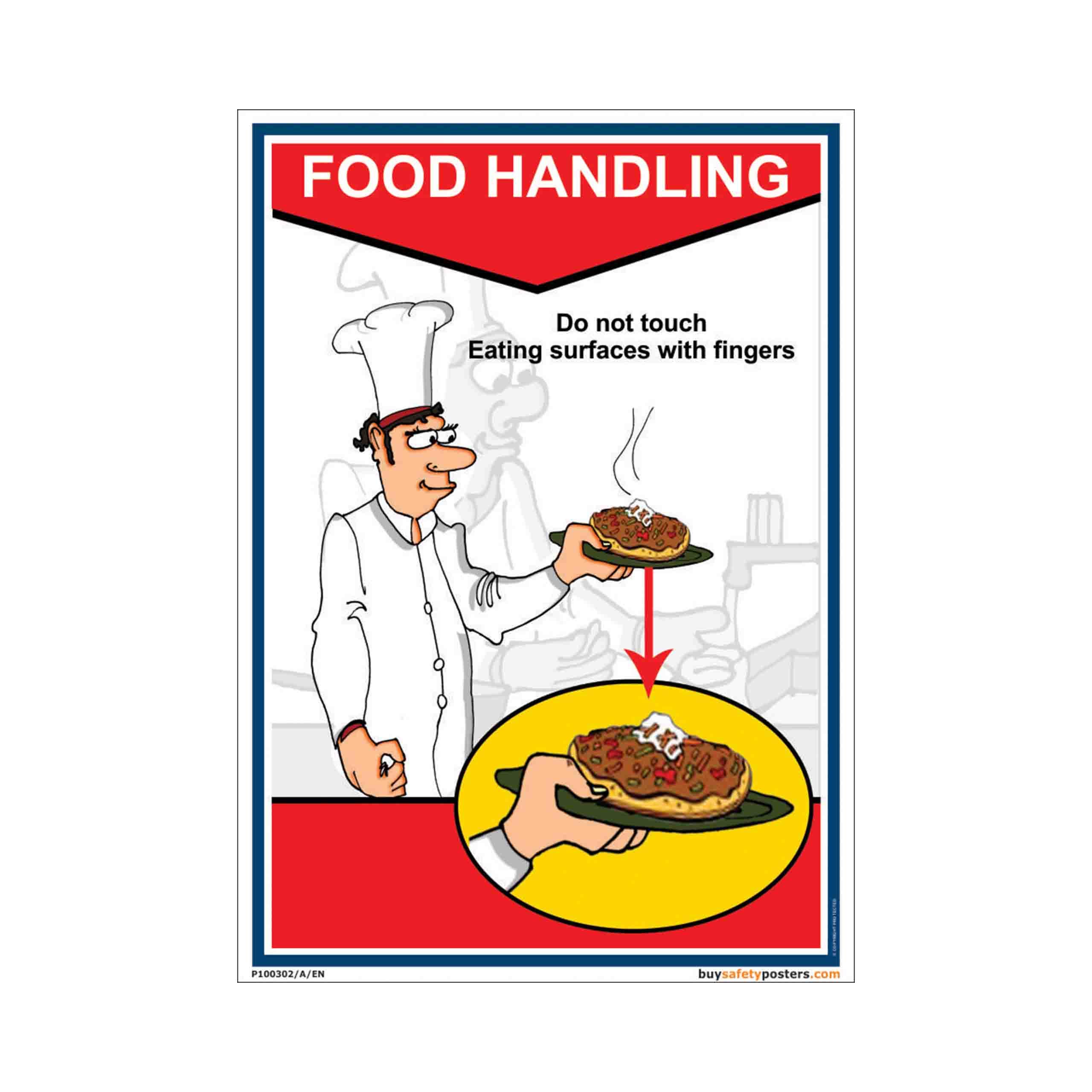Buy Serving Food Hygiene In English Eco Vinyl Sticker