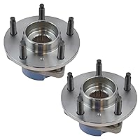 Vista 155 de TRQ Juego de 2 rodamientos de rueda trasera y conjunto de cubo con sensor ABS compatible con Ford Transit Connect 2014-2018