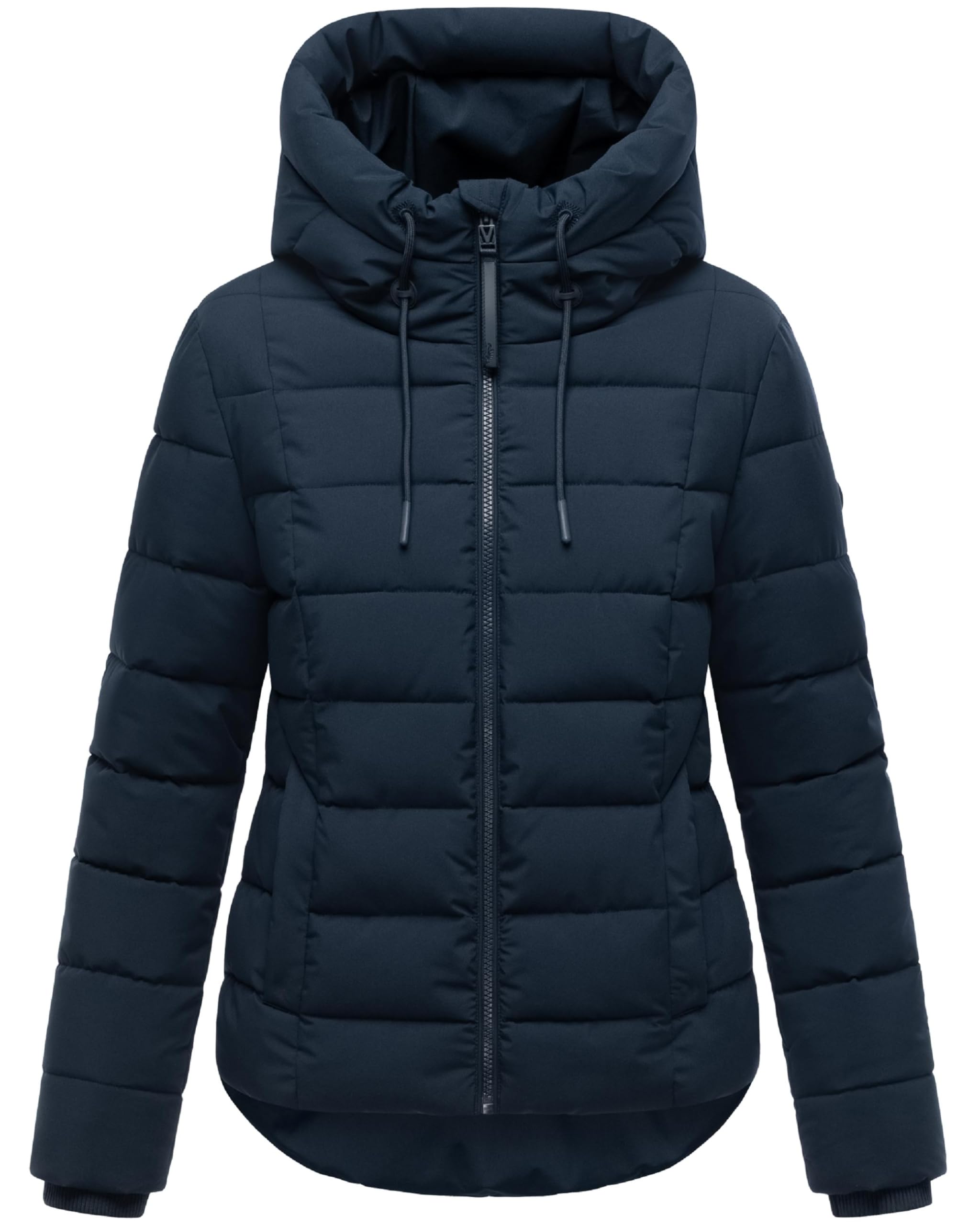 Marikoo Women's Navy Tayenaa Winter Jacket Warm Quilted Jacket With Hood 16 Xs - Xxl, Xs