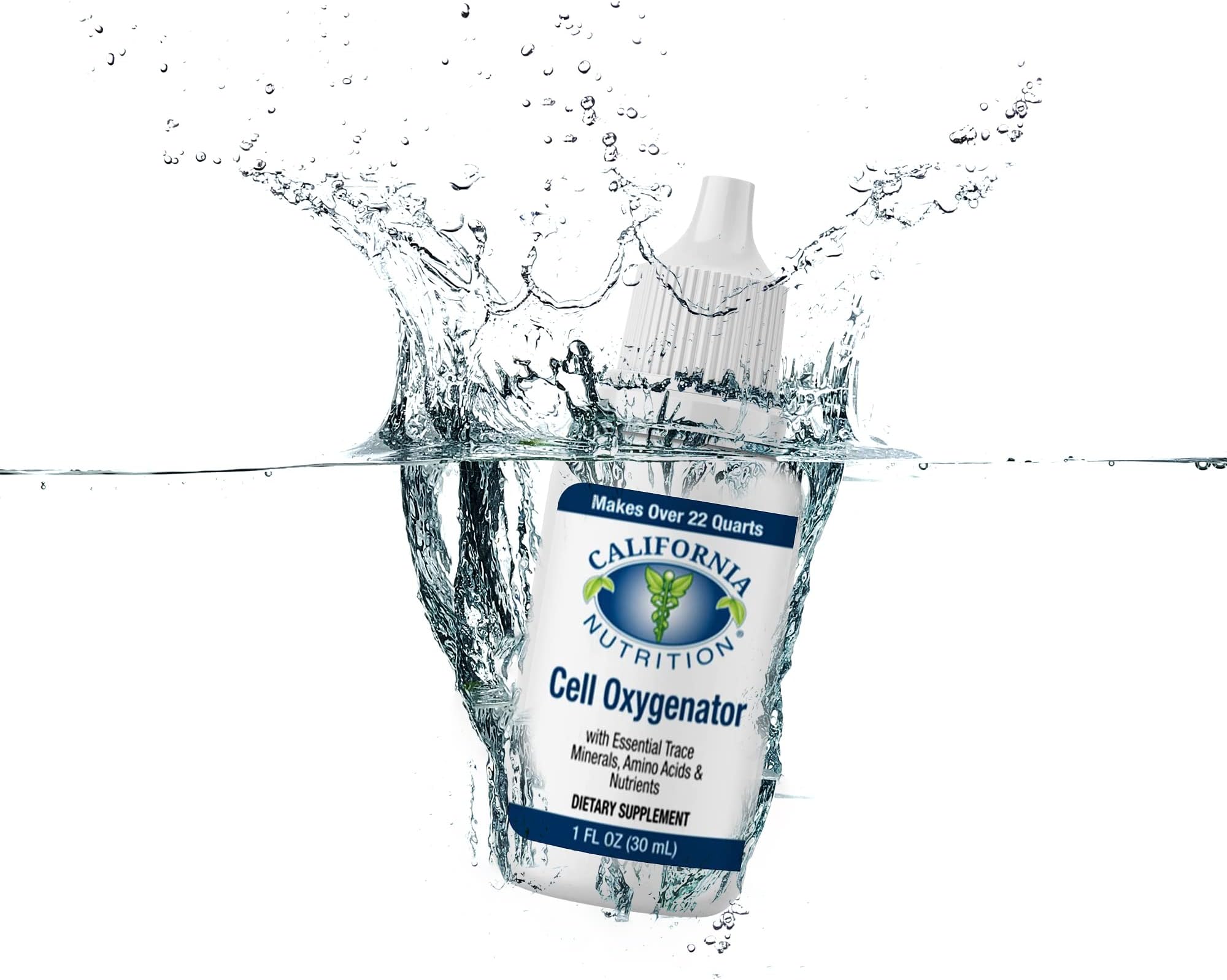 Cell Oxygenator Oxygen Boost, 1fl oz (30ml), Cell Food Oxygen Drops with Zinc, Support Immune System, Liquid Oxygen Dietary Supplement, Trace Minerals & Amino Acids