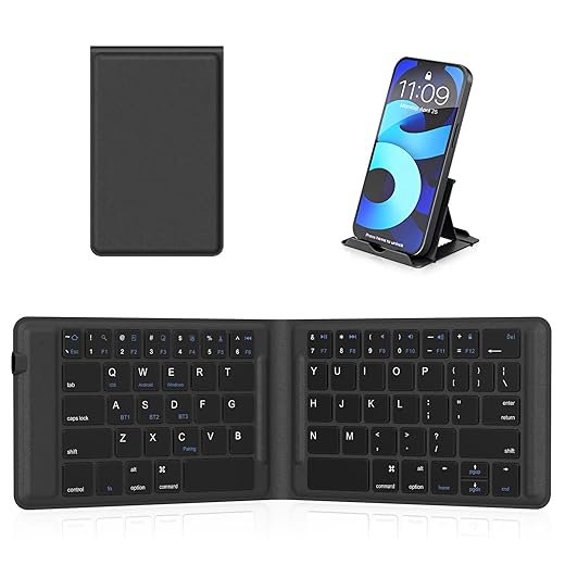 OMOTON Ultra-Slim Foldable Bluetooth Keyboard